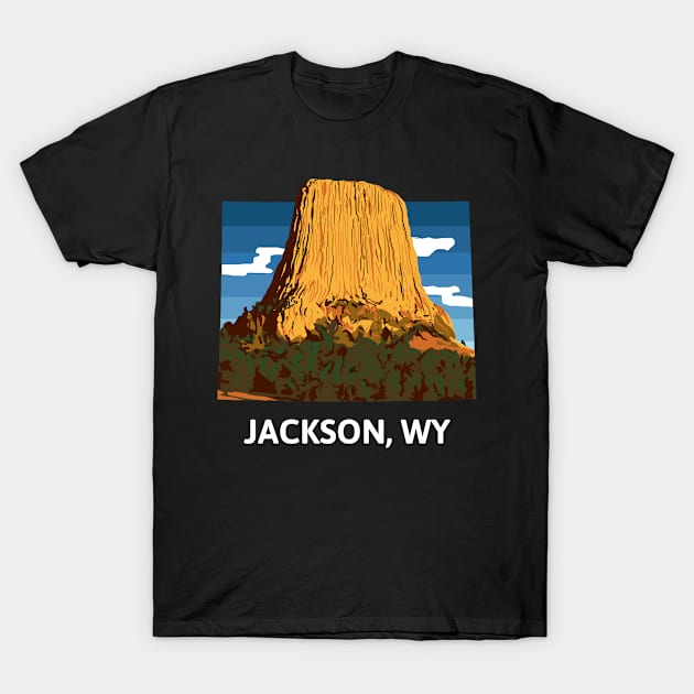 Jackson, WY T-Shirt by A Reel Keeper